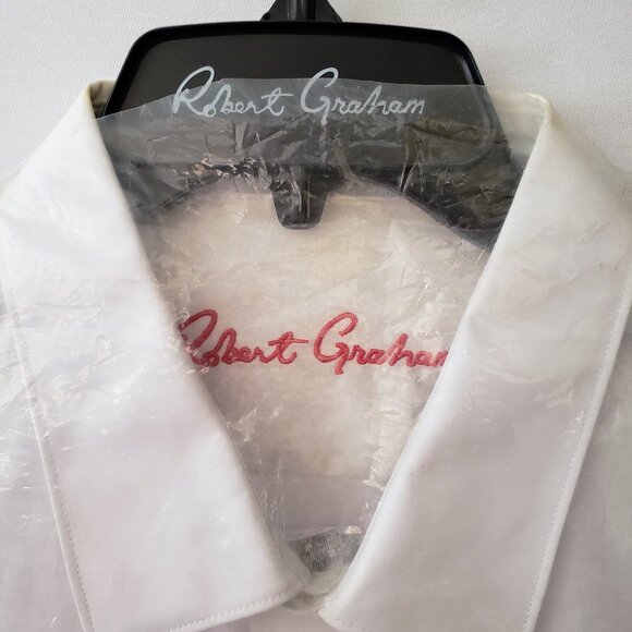 Robert Graham, NWT "Groves" #RS171045, White, Size 2XL, Long Sleeve, - Picture 1 of 6